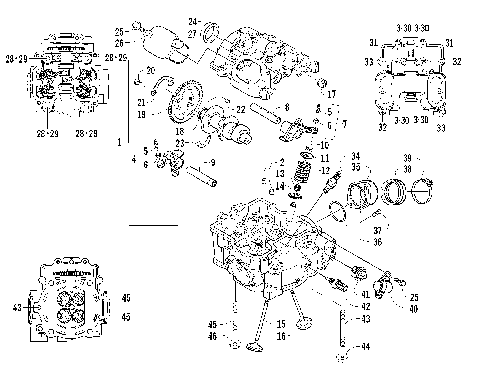CYLINDER HEAD AND CAMSHAFT/VALVE ASSEMBLY [90340]