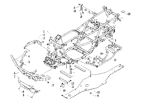 FRAME AND RELATED PARTS [90753]