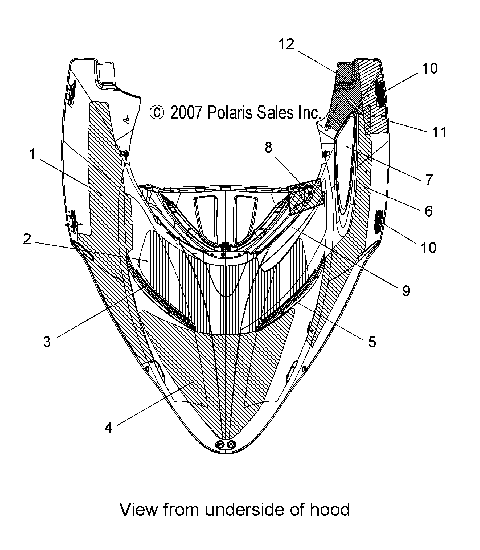BODY, HOOD FOAM, FOIL and SCREENS - S08PG8ES/EE/PH8ES/EE (49SNOWHOODSCFL08RMK155)