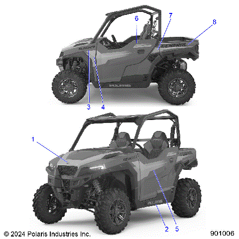 BODY, DECALS - G25GAP99 (901006)