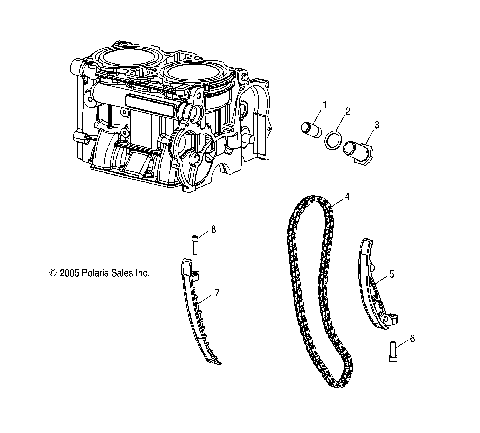 ENGINE, CAM CHAIN and TENSIONERS - S12PU7ESL/EEL (4997479747D11)