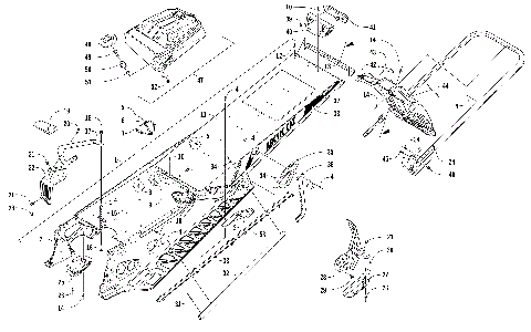 TUNNEL, REAR BUMPER, AND SNOWFLAP ASSEMBLY [104762]