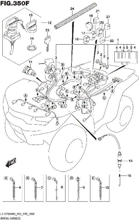 WIRING HARNESS (LT-A750XPM0 P33)