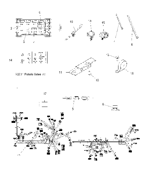 ELECTRICAL, HARNESS - A12DN5EFR (49ATVHARNESS12SPTRGEPS550I)
