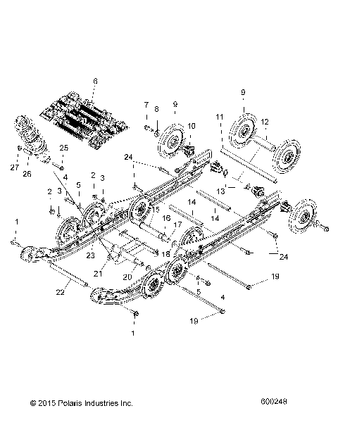 SUSPENSION, REAR and TRACK - S19DCLPS/6PEM (600248)