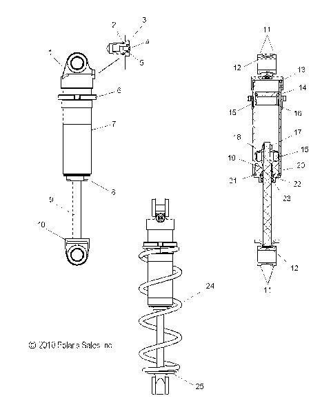 SUSPENSION, SHOCK, FRONT - S12CN8/CY8 ALL OPTIONS (49SNOWSHOCKFRONT7043602)