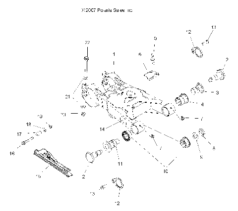 SUSPENSION, SWING ARM - A09BG50FA (49ATVSWINGARM08SCRAM)