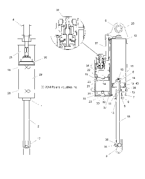 SUSPENSION, SHOCK, REAR TRACK - S15MX6JSA/JEA (49SNOWSHOCKREAR15RACE)