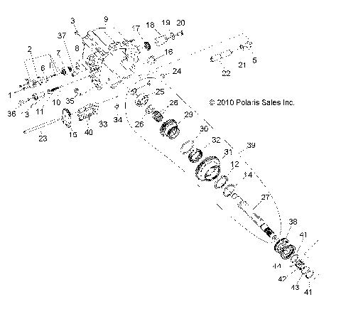 DRIVE TRAIN, MAIN GEARCASE INTERNAL COMPONENTS 2 - Z14VE76FX/FI (49RGRTRANSINTL211RZRSI)