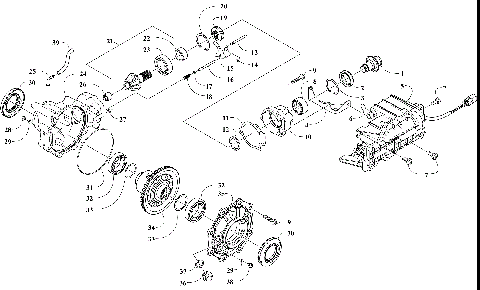 FRONT DRIVE GEARCASE ASSEMBLY [302908]