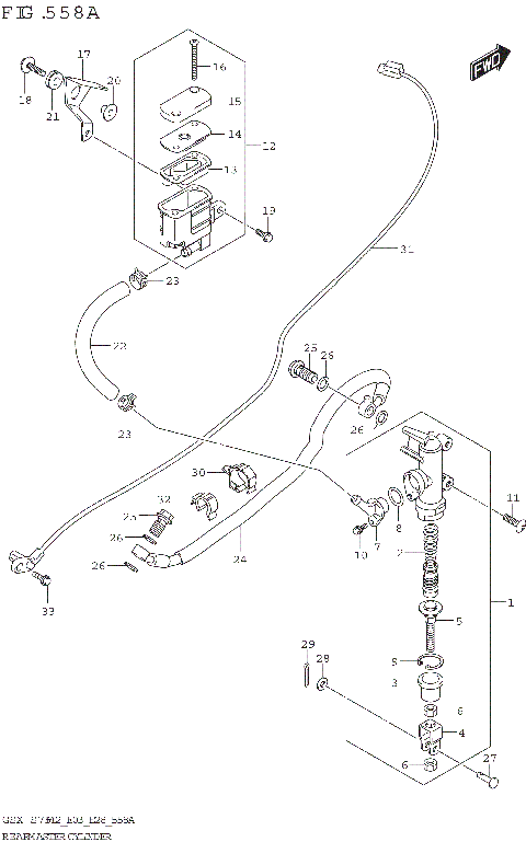 REAR MASTER CYLINDER (GSX-S750,GSX-S750Z)