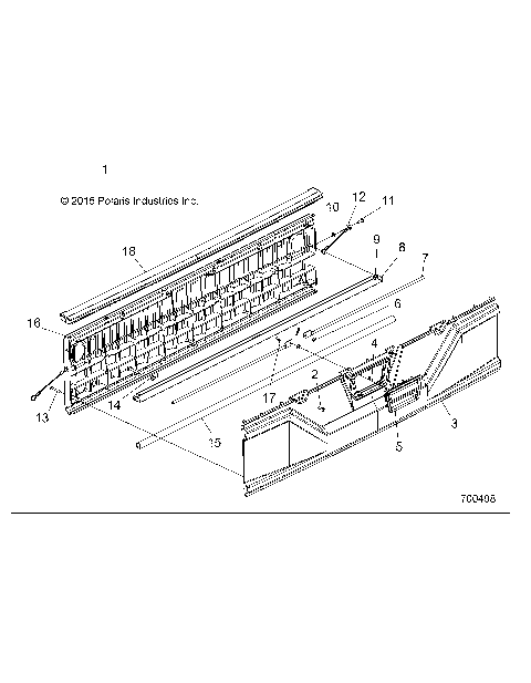 BODY, TAILGATE ASM. - R16RCA57A1/A4/B1/B4 (700498)