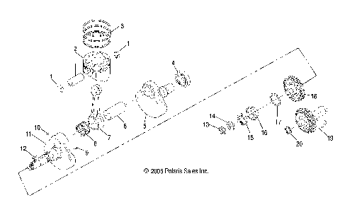 ENGINE, CRANKSHAFT and PISTON - R07RB50AA/RH50AA (4999202119920211D12)