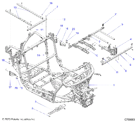 CHASSIS, MAIN FRAME - Z24GAD92A/92B (C750063)