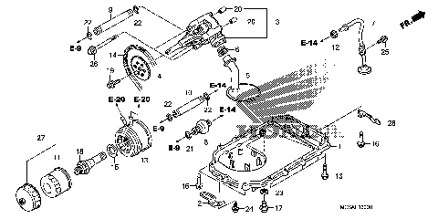 OIL PUMP@OIL PAN