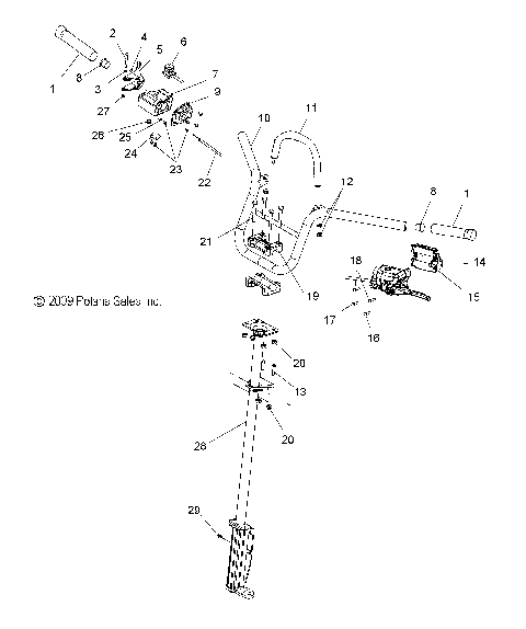 STEERING, HANDLEBAR - S12SU4BEL (49SNOWHANDLEBAR10WIDE)