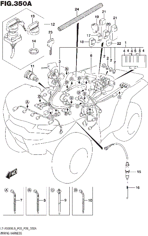 WIRING HARNESS (LT-A500XL9 P03)