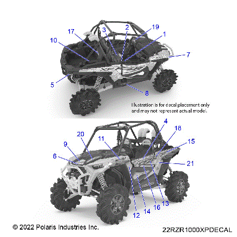 BODY, DECALS - Z22NAM99AR (900243)
