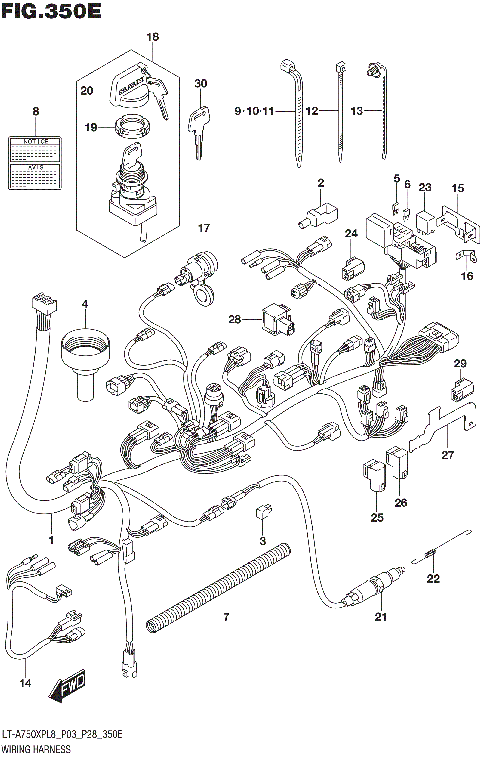 WIRING HARNESS (LT-A750XPBL8 P28)