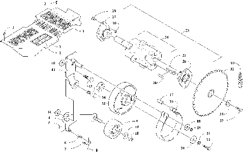 Drive Train Shaft and Brake