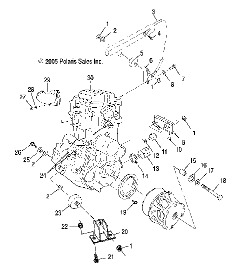 ENGINE, MOUNTING - A07CL50AA (4999201649920164A09)