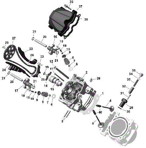 01- ROTAX - Front Cylinder Head