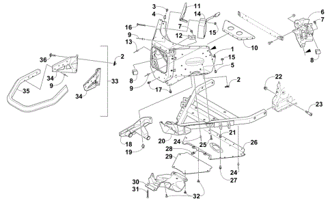 FRONT BUMPER AND FRAME ASSEMBLY