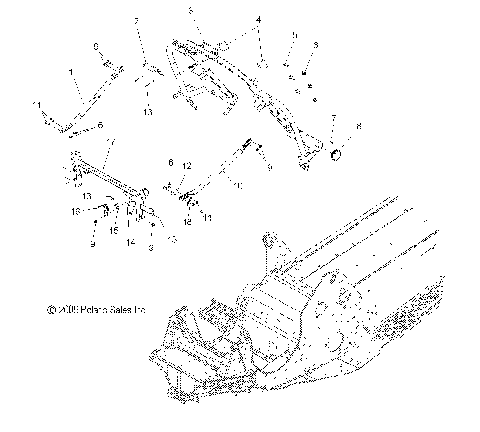 CHASSIS, FRONT - S10PM7JSA (49SNOWCHASSISFRT10700RMK)