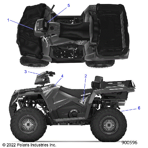 BODY, DECALS, GRAPHICS - A23SWE57F1/S57C1/C2/E1/E2 (900596)
