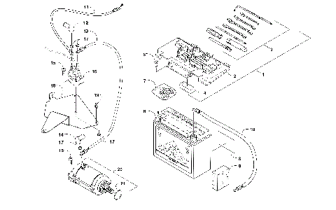 BATTERY AND STARTER ASSEMBLY [97692]