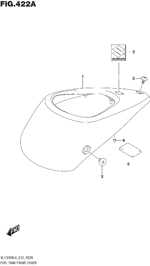 FUEL TANK FRONT COVER