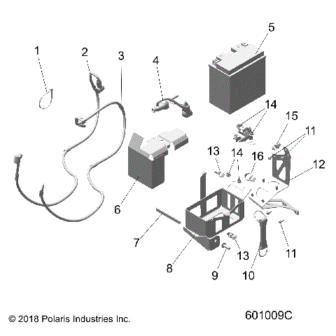 ELECTRICAL, BATTERY/BOX and CABLES - S19EFS8R E.S. OPTION (601009C)