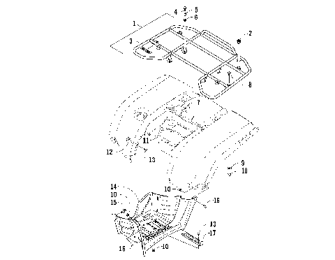 REAR RACK AND FOOTWELL ASSEMBLIES [87314]