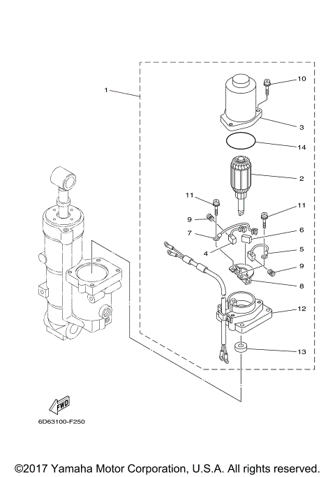 POWER TRIM TILT ASSY 2