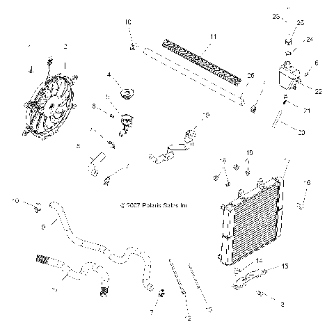 ENGINE, COOLING SYSTEM - A10DH50AX/AZ (49ATVCOOL08SPX25)