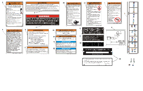 AMERICAN WARNING DECALS