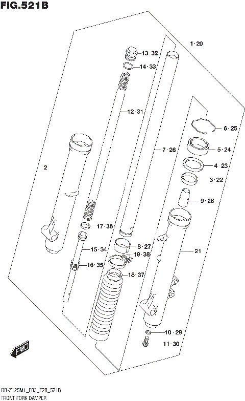 FRONT FORK DAMPER (DR-Z125L:E03)