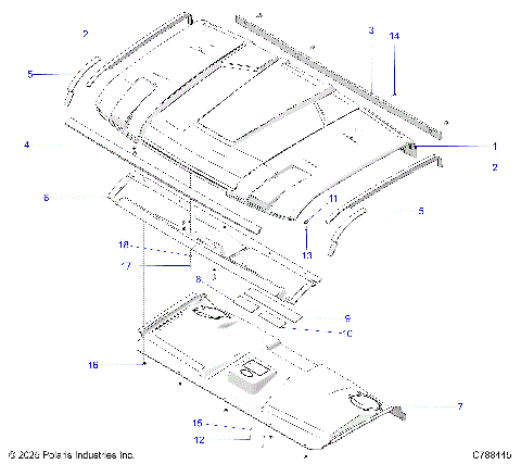 BODY, ROOF - R26RRU99FP (C788445)