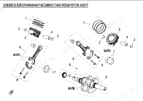 CRANKSHAFT & CONNECTING ROD & PISTON