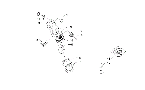 REAR SUSPENSION FRONT ARM SHOCK ABSORBER [102209]