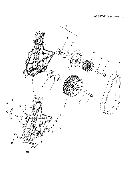 DRIVE TRAIN, QUICKDRIVE BELT SYSTEM - S15CG8/CH8 ALL OPTIONS (49SNOWCHAINCASE14PRMK)
