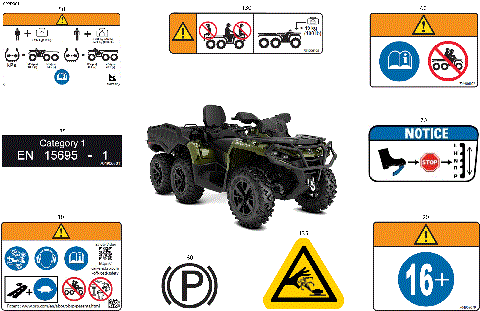 07- Body - Warning Decals Front Section
