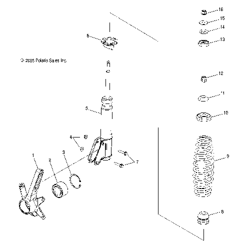STRUT, FRONT - A07LB27FA/LH27FB (4999202079920207B09)