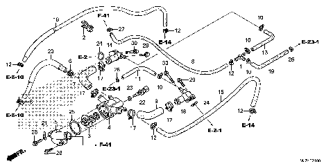 THERMOSTAT@WATER HOSE