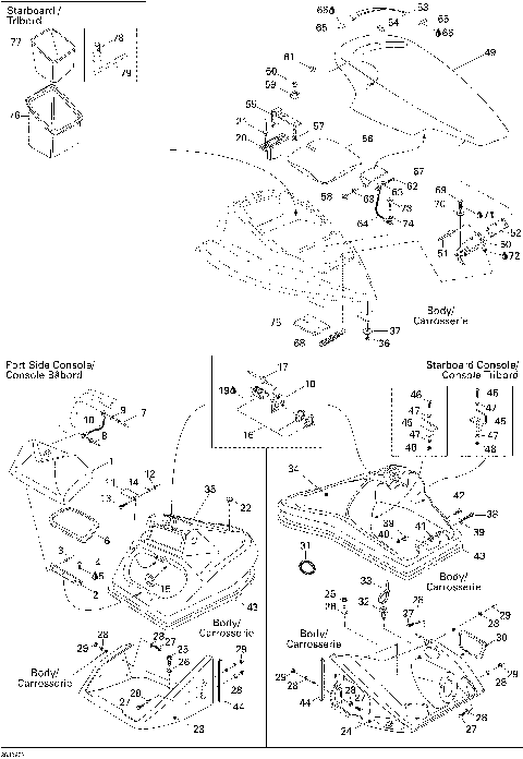 09- Front Console And Glove Box STD