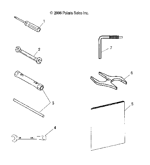 TOOLS, TOOL KIT and OWNERS MANUAL - S08ND5BS (49SNOWTOOL08550)