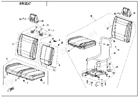 SEAT (NON HEATING EQUIPMENT)