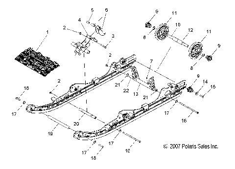 SUSPENSION, REAR ASM. - S09PB6FS/FE (49SNOWSUSPRR086008BALL)