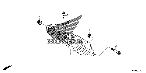REAR SHOCK ABSORBER (2)