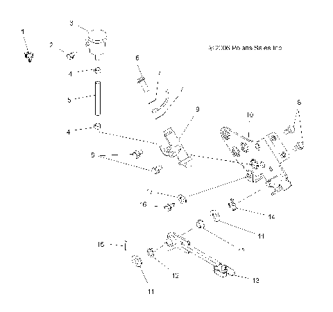 BRAKE, REAR - A07CA32AA (49ATVBRAKERRBOSS)